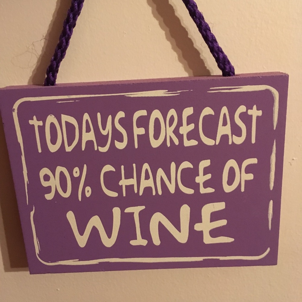Funny wine sign